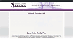 Desktop Screenshot of centerforthereliefofpain.org